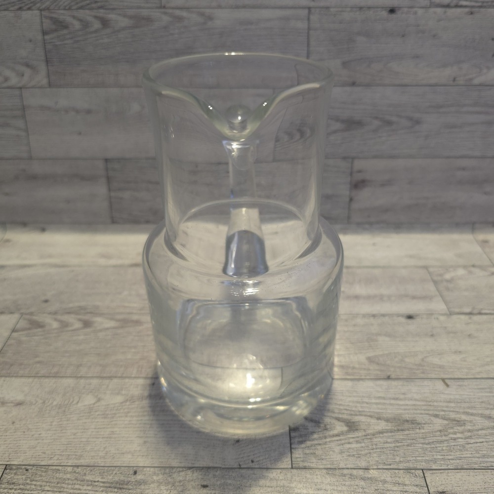 Tiffany & Co Clear Crystal Glass Bedside 7" Water Pitcher Carafe - Picture 4 of 8